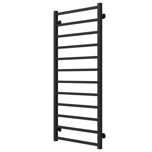 Buy water heated towel rail Forest P12 600х1200 Deffi stainless steel (Black, Bottom connection)