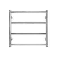 Podgrzewany wieszak na ręczniki Ladder P4 400х500 Deffi stal nierdzewna (Chrome, Połączenie dolne)