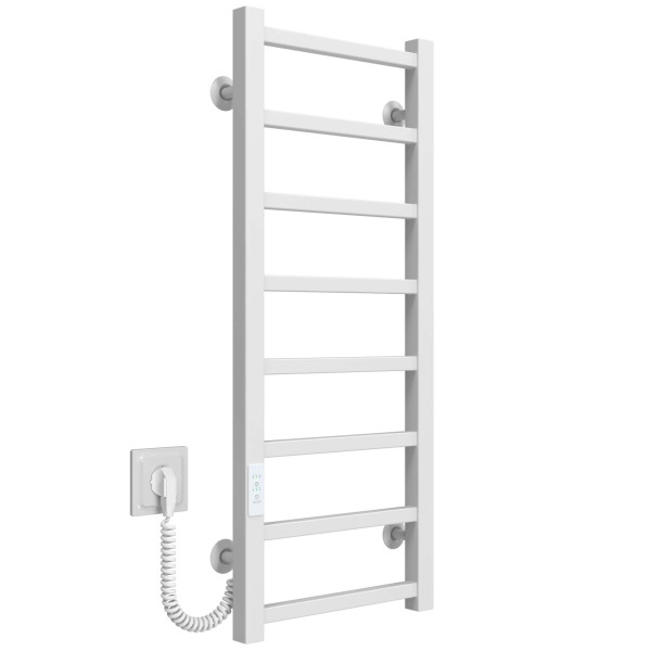 Elektrischen Handtuchwärmer kaufen Forest P8 200х800 Deffi edelstahl (Weiss, WD04, Linker Anschluss) 