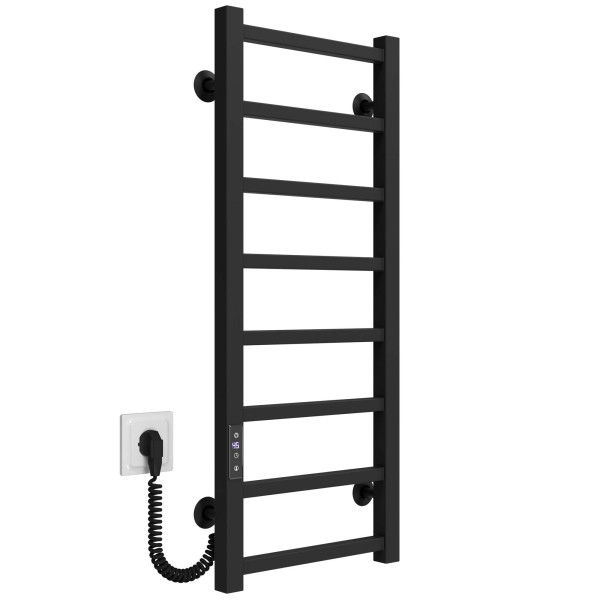 Elektrischen Handtuchwärmer kaufen Forest P8 300х800 Deffi edelstahl (Schwarz, JD04, Linker Anschluss) 