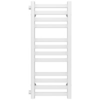 Water heated towel rail Magnus P12 200х800 Deffi stainless steel (White, Side left connection)