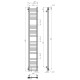 Buy water heated towel rail Magnus P20 200х1600 Deffi stainless steel (Black, Side left connection)