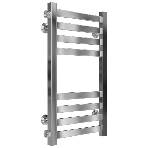 Buy water heated towel rail Magnus P8 200х600 Deffi stainless steel (Chrome, Side left connection)