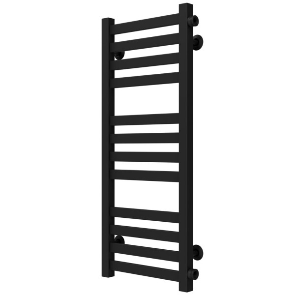 Buy water heated towel rail Magnus P12 200х800 Deffi stainless steel (Black, Side right connection)