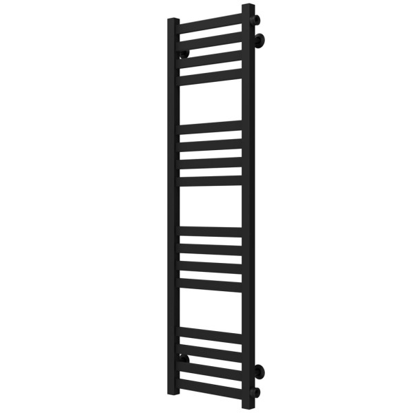 Buy water heated towel rail Magnus P16 200х1200 Deffi stainless steel (Black, Side right connection)