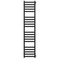 Water heated towel rail Magnus P20 200х1600 Deffi stainless steel (Black, Side right connection)