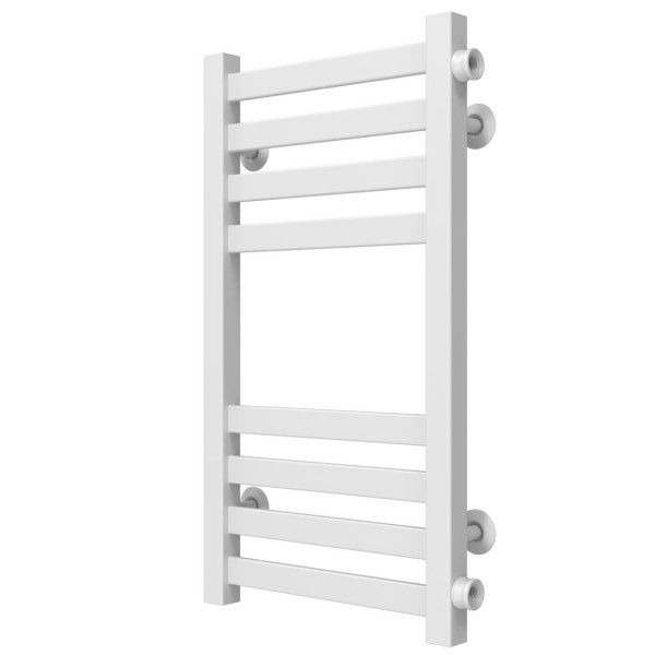 Buy water heated towel rail Magnus P8 200х600 Deffi stainless steel (White, Side right connection)