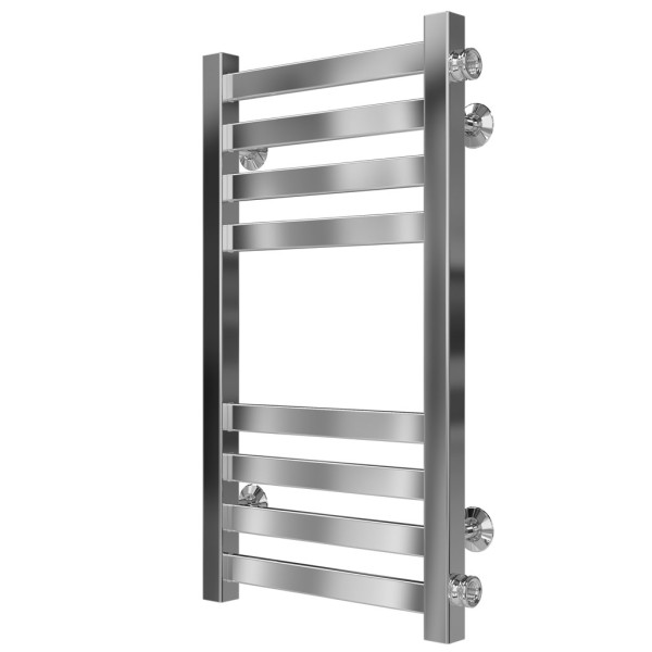 Buy water heated towel rail Magnus P8 200х600 Deffi stainless steel (Chrome, Side right connection)