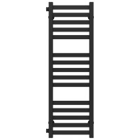 Water heated towel rail Magnus P15 300х1000 Deffi stainless steel (Black, Side left connection)