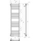 Buy water heated towel rail Magnus P16 300х1200 Deffi stainless steel (Black, Side left connection)
