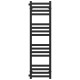 Buy water heated towel rail Magnus P16 300х1200 Deffi stainless steel (Black, Side left connection)