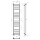 Buy water heated towel rail Magnus P20 300х1600 Deffi stainless steel (White, Side left connection)