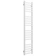 Buy water heated towel rail Magnus P20 300х1600 Deffi stainless steel (White, Side left connection)