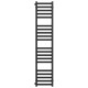 Buy water heated towel rail Magnus P20 300х1600 Deffi stainless steel (Black, Side left connection)