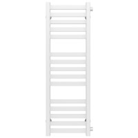 Water heated towel rail Magnus P15 300х1000 Deffi stainless steel (White, Side right connection)