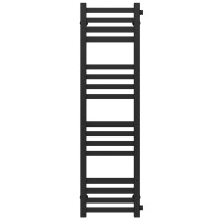 Water heated towel rail Magnus P16 300х1200 Deffi stainless steel (Black, Side right connection)