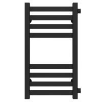 Wasserbeheizter Handtuchhalter Magnus P8 300х600 Deffi edelstahl (Schwarz, Seitlicher rechter Anschluss)