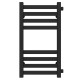 Buy water heated towel rail Magnus P8 300х600 Deffi stainless steel (Black, Side right connection)