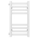 Buy water heated towel rail Magnus P8 400х600 Deffi stainless steel (White, Side left connection)