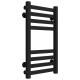 Buy water heated towel rail Magnus P8 400х600 Deffi stainless steel (Black, Side left connection)