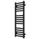 Buy water heated towel rail Magnus P15 400х1000 Deffi stainless steel (Black, Side right connection)