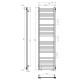 Buy water heated towel rail Magnus P20 400х1600 Deffi stainless steel (White, Side right connection)