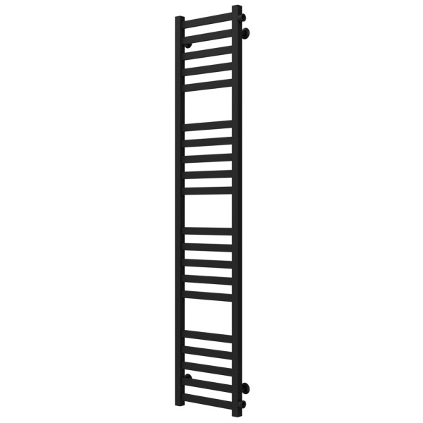 Buy water heated towel rail Magnus P20 400х1600 Deffi stainless steel (Black, Side right connection)