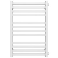 Water heated towel rail Magnus P12 500х800 Deffi stainless steel (White, Side right connection)