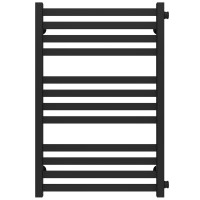 Wasserbeheizter Handtuchhalter Magnus P12 600х800 Deffi edelstahl (Schwarz, Seitlicher rechter Anschluss)