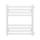 Buy water heated towel rail Magnus P8 600х600 Deffi stainless steel (White, Side right connection)