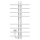 Купити рушникосушарку електричну Gray П8 60х1000 Deffi нержавіюча сталь (Білий, WD03, Ліве підключення)