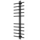 Wasserbeheizter Handtuchhalter Gray P10 60х1450 Deffi edelstahl (Schwarz, Anschluss unten)