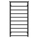 Buy water heated towel rail Terma P10 500х1000 Deffi stainless steel (Black, Bottom connection)