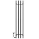 Buy electric heated towel rail Split P4 300х1600 Deffi stainless steel (Black, JD04, Left connection)