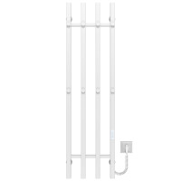 Elektrischer Handtuchwärmer Split P4 300х1200 Deffi edelstahl (Weiss, WD04, Richtige Verbindung)