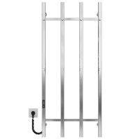 Elektrischer Handtuchwärmer Split P4 500х1200 Deffi edelstahl (Chrom, JD04, Linker Anschluss)