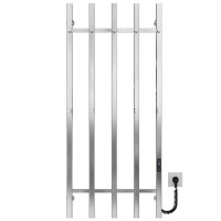 Electric heated towel rail Split P5 500х1200 Deffi stainless steel (Chrome, JD04, Right connection)