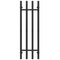 Wasserbeheizter Handtuchhalter Split P4 300х1000 Deffi edelstahl (Schwarz, Anschluss unten)