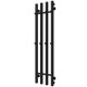 Buy water heated towel rail Split P4 300х1200 Deffi stainless steel (Black, Side right connection)