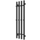 Buy water heated towel rail Split P4 300х1200 Deffi stainless steel (Black, Bottom connection)