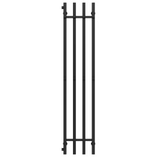 Wasserbeheizter Handtuchhalter Split P4 300х1600 Deffi edelstahl (Schwarz, Seitlicher linker Anschluss)