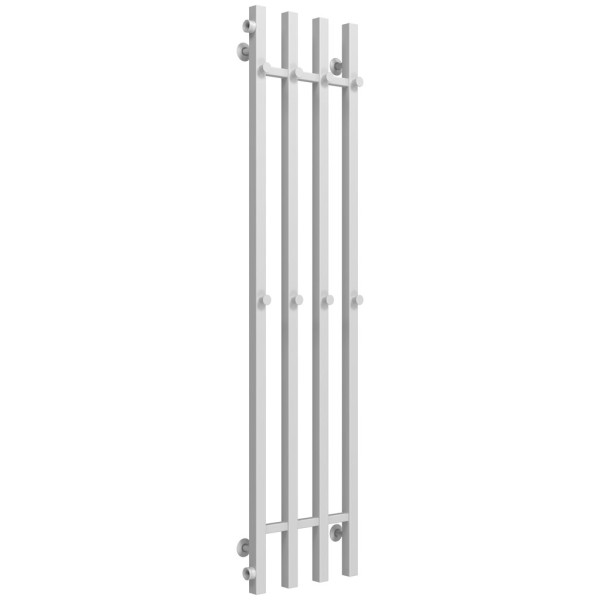Buy water heated towel rail Split P4 300х1400 Deffi stainless steel (White, Side left connection)