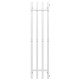 Wasserbeheizter Handtuchhalter Split P4 300х1400 Deffi edelstahl (Weiss, Seitlicher rechter Anschluss)