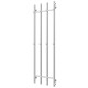 Wasserbeheizter Handtuchhalter Split P4 500х1600 Deffi edelstahl (Weiss, Seitlicher rechter Anschluss)
