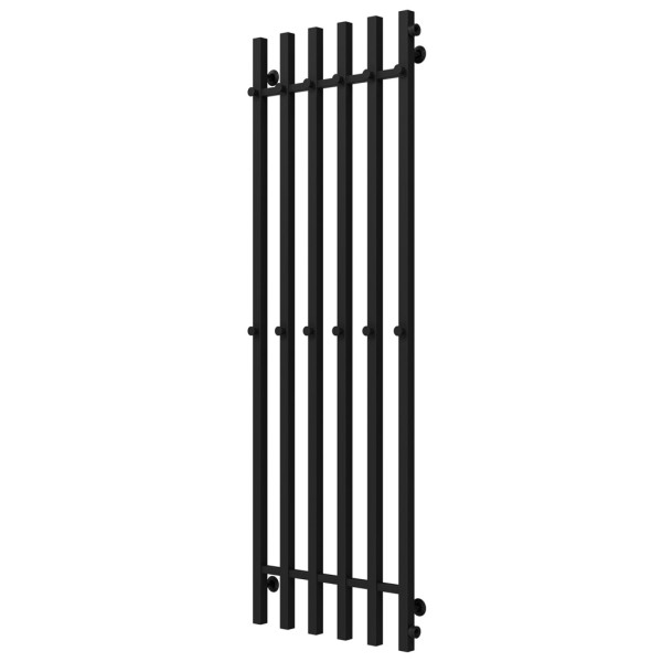 Buy water heated towel rail Split P6 500х1600 Deffi stainless steel (Black, Side right connection)