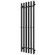 Buy water heated towel rail Split P6 500х1600 Deffi stainless steel (Black, Side right connection)