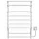 Buy electric heated towel rail Lux P9 500х800 Deffi stainless steel (White, WD04, Right connection)