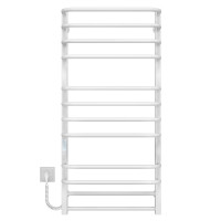 Elektrischer Handtuchwärmer Lux P12 600х1100 Deffi edelstahl (Weiss, WD04, Linker Anschluss)