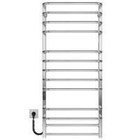 Elektrischer Handtuchwärmer Lux P13 500х1200 Deffi edelstahl (Chrom, JD04, Linker Anschluss)