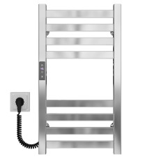 Elektryczny podgrzewacz ręczników Magnus P8 400х600 Deffi stal nierdzewna (Chrome, JD04, Połączenie lewe)